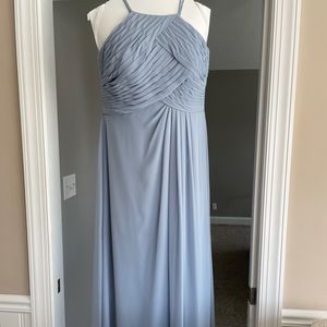 Azazie Ginger Allure, Dusty Blue color, size 14